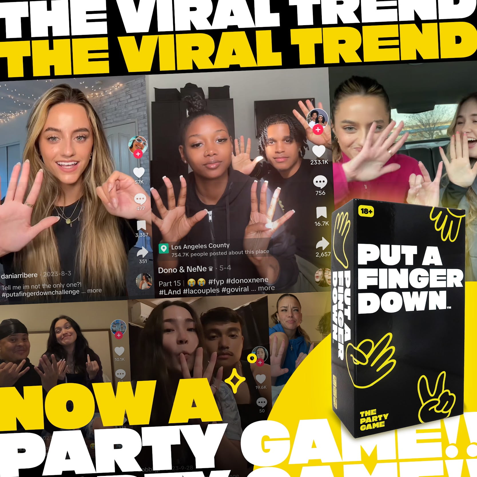 Put a Finger Down - The Viral Party Card Game