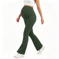 thumbnail image 4 of Lvshlubb Maternity Leggings High Waisted Over The Belly Pregnancy Active Wear Workout Yoga Pants Pregnancy Clothes for Women, 4 of 5