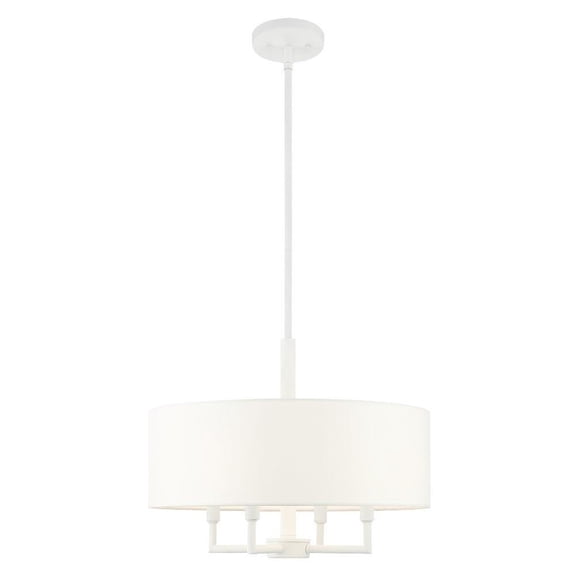 4 Light Pendant in Modern Style 18 inches Wide By 16.5 inches High-White Finish Bailey Street Home 218-Bel-4363150