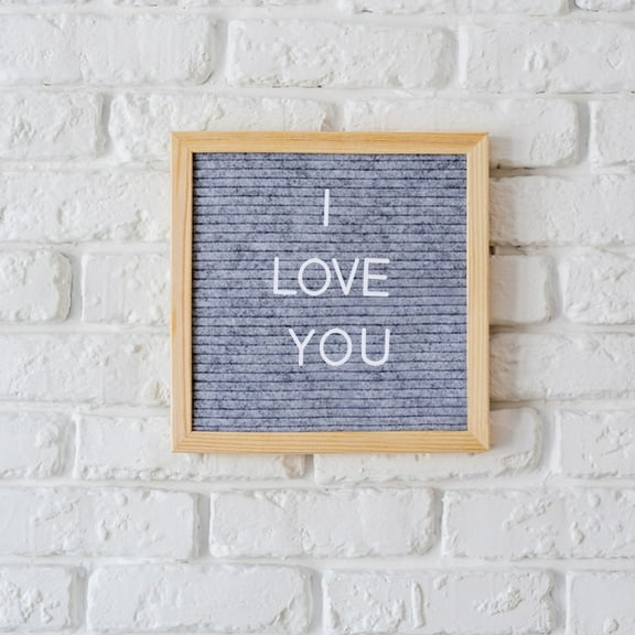 FOMIYES Plastic Felt Board Letters, White, Easy Installation, Home Decoration, Multi-Functional, 2Pcs