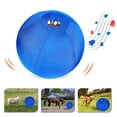 thumbnail image 6 of VMWMSSR Dog Herding Ball with Bells, 17.72in Inflatable Heavy Duty Ball, Interactive Outdoor Toy For Large Dogs, Horses & Herding Breeds(Blue-17.72inch), 6 of 8