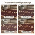thumbnail image 7 of ODIKA 8'x10' Washable Area Rug Non-Shedding, Easy Care, Cream Rich Burgundy Geometric Symmetry Design Elegant Traditional with Detailed Border for King Size Bedroom Under Bed, Master Suite, 7 of 7