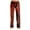 Deep Red, variant on Women's Halloween Pumpkin Face Lounge Pants, Soft Elastic Waist Pajama Bottoms, Spooky Sleepwear for Fall and Holiday Parties,Black L