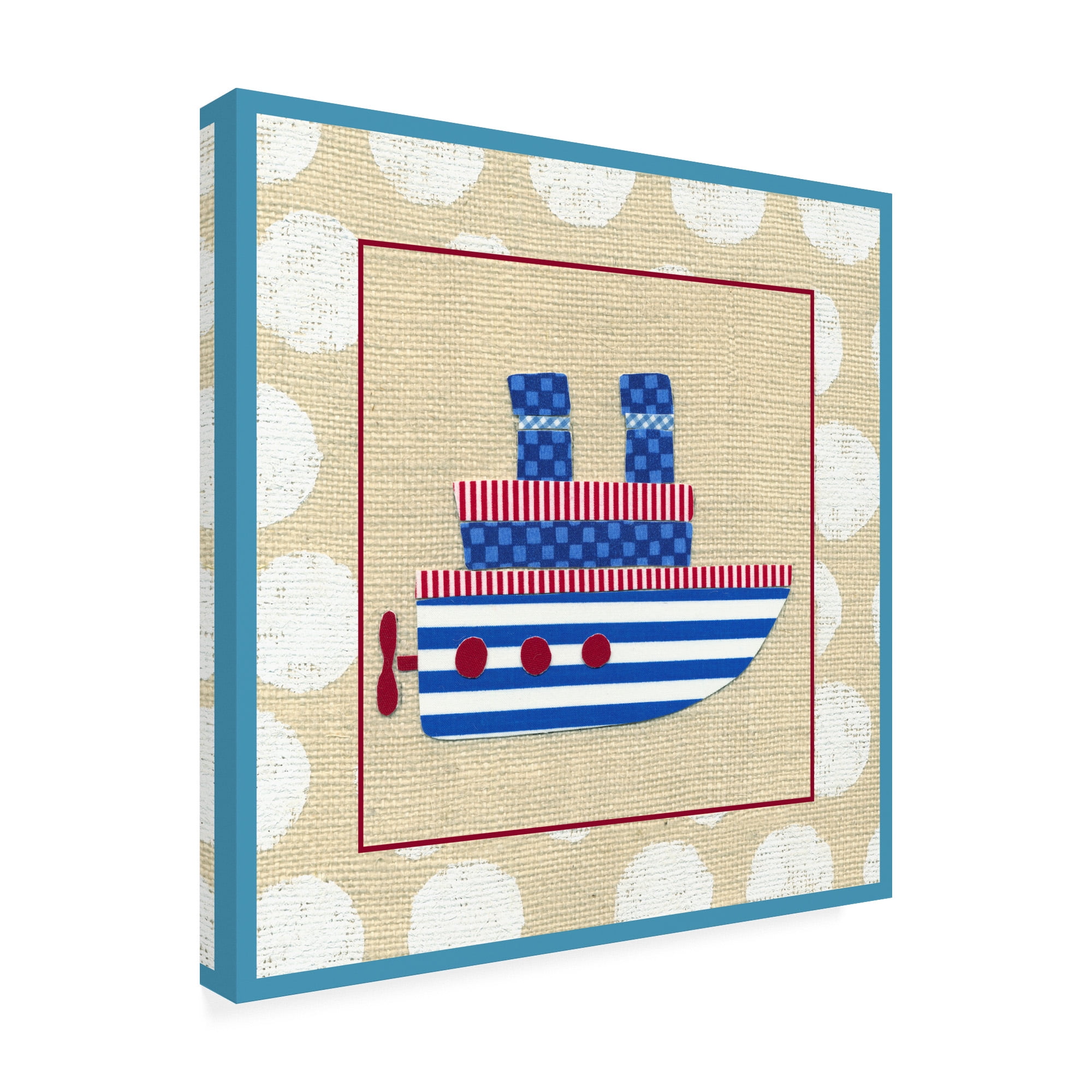 Trademark Fine Art 'EJs Steamship Childrens Art' Canvas Art by Chariklia Zarris