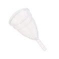 thumbnail image 4 of Copa menstrual reutilizable en tamaño grande, color transparente, hecha de silicona de grado médico, suave y cómoda para uso diario, ideal para actividades como nadar o dormir, fácil de limpiar y, 4 of 7