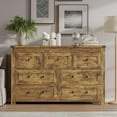 thumbnail image 3 of 7-Drawer Dresser, Modern Wooden Storage Chest of Drawers, Dresser TV Stand, Wood Drawer Organizer with Metal Handles for Bedroom, Living Room, Hallway, 3 of 7