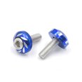 thumbnail image 3 of Unique Bargains 12 Pcs 6mm Thread Dia Blue Carved Style Motorcycle License Plate Bolts Screws, 3 of 4