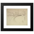 thumbnail image 2 of Ferdinand Boberg 24x20 Black Modern Framed Museum Art Print Titled - The Quai Valmy (1927), 2 of 5