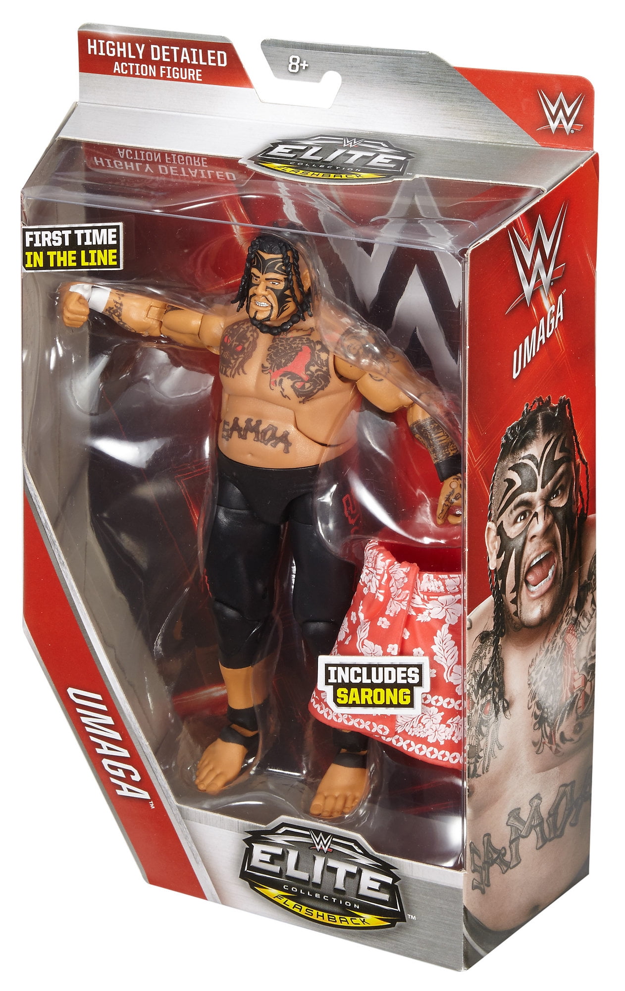 WWE Elite Collection Superstar Umaga Action Figure with Sarong
