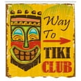 thumbnail image 3 of Ambesonne Tiki Bar Shower Curtain, Way to Tiki Club, 69"Wx70"L, Multicolor, 3 of 3