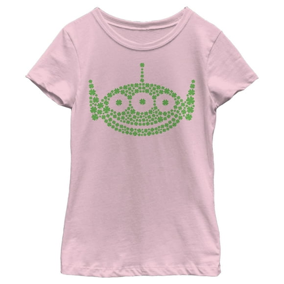 T-Shirt Fille Toy Story St. Patrick'S Day Little Green Men Shamrock Fill - Lumière Pink - X Small