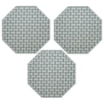 thumbnail image 1 of Furnish My Place Union Indoor/Outdoor Commercial Grey Color Rug, Pet-Friendly, Home Decor Commercial Rug for Living Room, Bedroom, Wedding, Event, Made in USA, 3' Octagon - Set of 3, 1 of 5