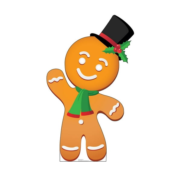 Advanced Graphics 2826 65 x 39 in. Illustrated Gingerbread Man Cardboard Cutout