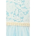 thumbnail image 2 of Flower Girl Dress Detachable Pearl Belt & Tulle Skirt for Little Girl Off White 2 MBK.351, 2 of 3
