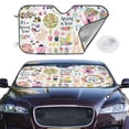thumbnail image 4 of Goofa Spring Flowers Birds Printed Car Windshield Sunshade,Foldable Reflective Sun Visor,UV Protection Heat Blocker Sunshade,Car Cooling Accessory-Medium, 4 of 7