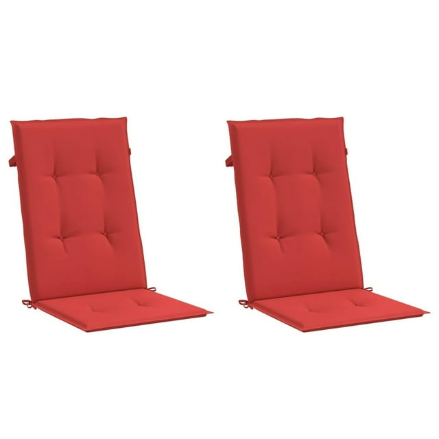 Cojines para sillas de jardín Casafoyer rojos, 47,2 x 50 x 4 cm, 2 unidades
