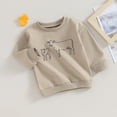 thumbnail image 3 of Gupgi 0-4 Ans Garçons Bébé Chandails en Molleton Western Imprimé Vache Manches Longues Pull Automne Tops Amples, 3 of 9