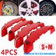 thumbnail image 1 of 4x Kit de cubiertas de pinza de freno de disco de coche delantero y trasero rojo 3D estilo accesorios para automóviles JAMW Sencillez, 1 of 5