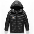 thumbnail image 5 of Hicidod Boys Heated Jacket 3 Heating Zones Usb Charging Electric Puffer Coats Hooded Printed Winter Warm Kids Down Jackets, 5 of 7