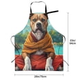 thumbnail image 2 of Kdxio Meditating French Bulldog Apron with Pockets Adjustable Kitchen Aprons for Men Women Waterproof Aprons for Cooking,Drawing,Crafting, Baking Household Cleaning, 2 of 8