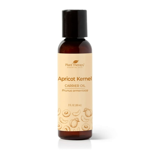 Plant Therapy Apricot Kernel Carrier Oil 2 oz Base Oil for Aromatherapy