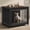 Black, variant on Ironovahome 43" Furniture-Style Dog Crate for Large Dogs, Heavy Duty Wooden Dog Cage with Double Doors & Safe Locks, Breathable Wire Mesh, XL Indoor Dog Kennel Pet Crate, Easy Clean