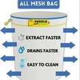 thumbnail image 4 of All Mesh Ice Bubble Bags 5gallon 5bags Essense Extractor Kit Filtration Bags kit Trim Bag Pressing Screen, 4 of 5