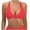 Red, variant on JIUKE Deep V Neck Sport Bras for Women Cirsscross Back Yoga Bras Low Support Wireless Workout Bras Size L