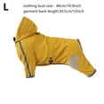 thumbnail image 3 of Waterproof Dog Rain Jacket, Reflective Four-Legged Puppy Raincoat with Hood, Lightweight Dog Rain Coat for Outdoor Walking, Leash Opening for Small Medium Large Dogs, Adventure Ready Pet Rainwear, 3 of 5