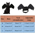 thumbnail image 3 of Black Bat Wing for Cats and Dogs - Halloween Party Clothing for Pets with Decorative and Fun Design - Black, 3 of 9