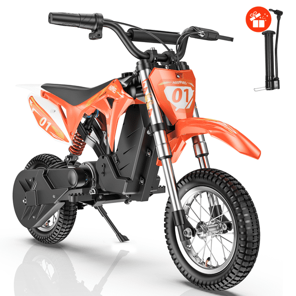 36V 350W Kids Electric Dirt Bike for Kids Aged 5-10, 15.5 MPH& 12-Mile Range  Electric Motorcycle Ride on Dirt Bike 135 LBS Max Load