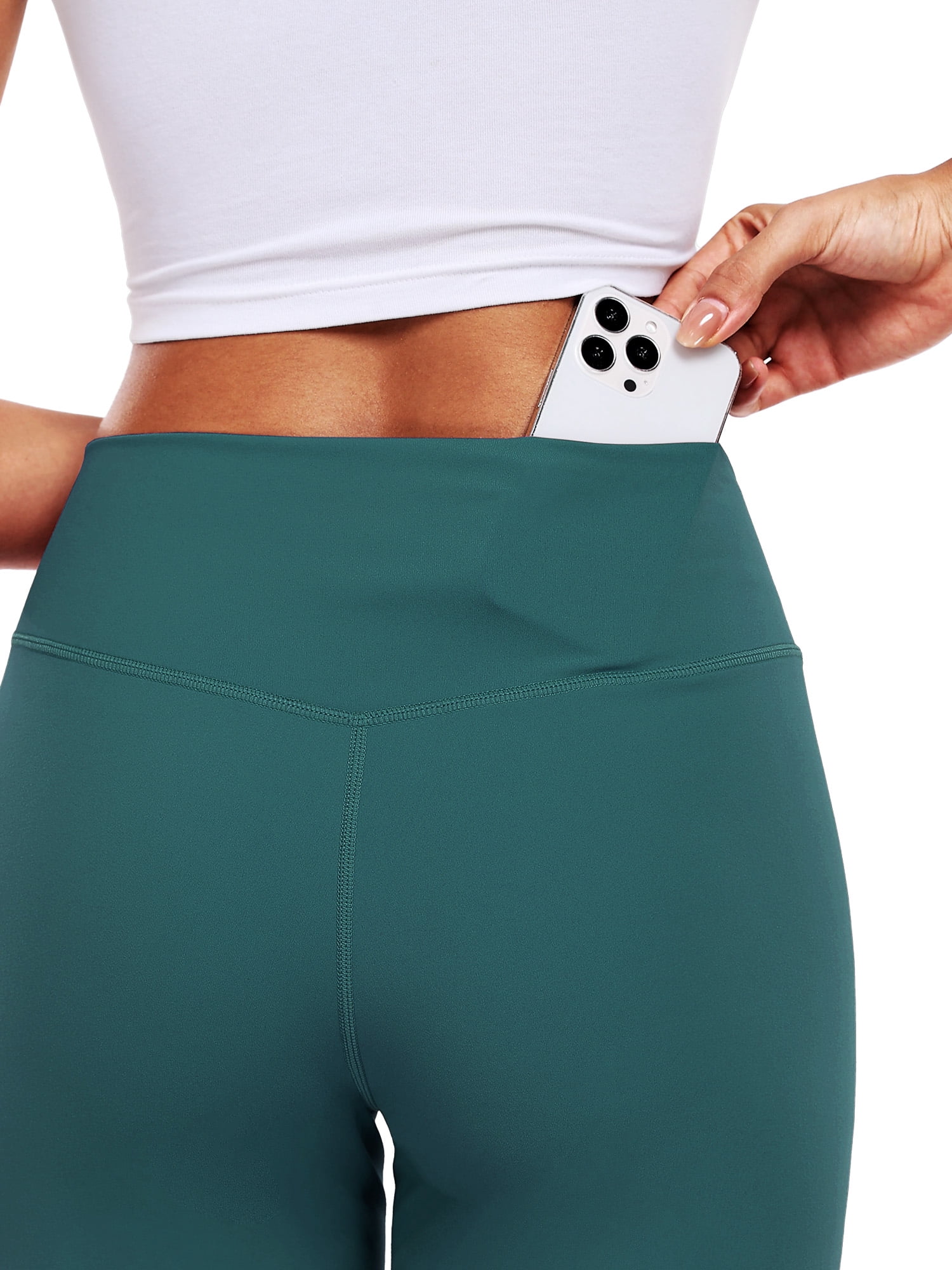NELEUS ButterSoftFlex Womens Wide Leg Pants Athletic Yoga Legging Casual Sweatpants with Waistband Pocket,Dark Green,US Size M