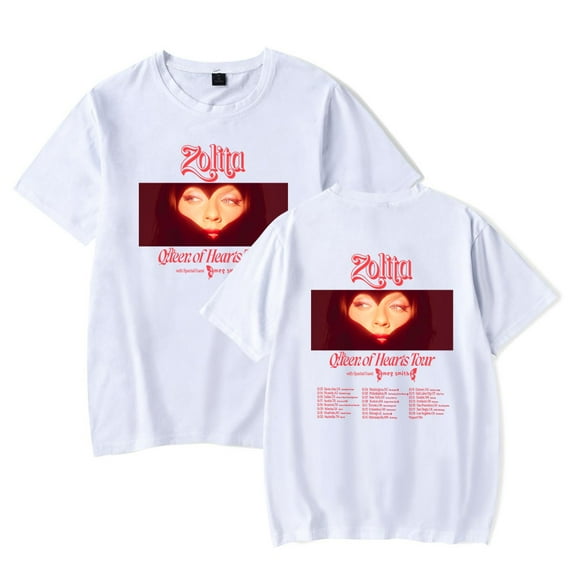 ZOLITA The Queen of Hearts Tour T-Shirt Merch Summer For Women/Men Unisex Short Sleeve Tshirt Streetwear