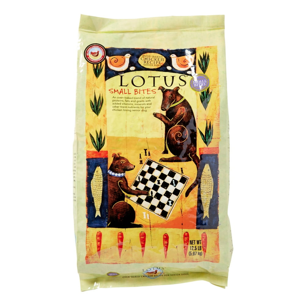 Lotus Small Bites Chicken Recipe Small Breed Senior Dry Dog Food, 12.5