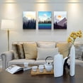 thumbnail image 2 of Wall Art for living room Canvas Prints Artwork bathroom Wall Decor Abstract Sunrise and Sunset scenery Picture Watercolor painting 3 Pieces Framed bedroom wall decorations Office Works Home Decor, 2 of 6