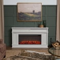 thumbnail image 2 of Real Flame Torrey 60" Landscape Electric Fireplace TV Stand in Bone White, 2 of 9