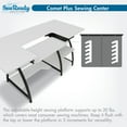 thumbnail image 3 of Sew Ready Comet Plus Hobby/Office/Sewing Desk with Folding Top, Height Adjustable Platform, Storage, 3 of 13