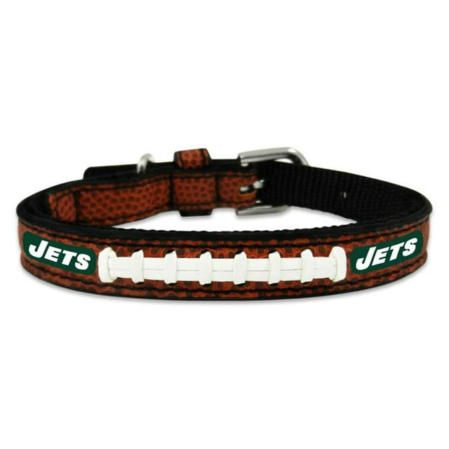 New York Jets Classic Leather Toy Football Collar