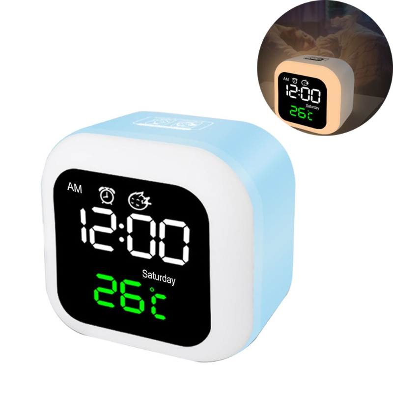 Digital Alarm Clock Radio, Small Clock for Bedroom Kida and Teen Alarm