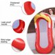 thumbnail image 2 of Hamaca inflable Tumbona de piscina inflable Balsas de hamaca flotantes Flotador de piscina inflable Salón de piscina para piscina interior al aire libre Rojo -, 2 of 5