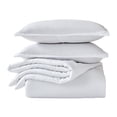 thumbnail image 5 of Sleep Zone 85gsm Luxury Plush Solid Microfiber Comforter Set, All Season Ultra Soft Bedding, Full White, 5 of 10