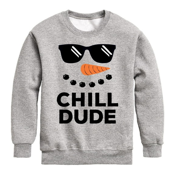 Instant Message - Chill Dude Snowman - Kids Crew Fleece
