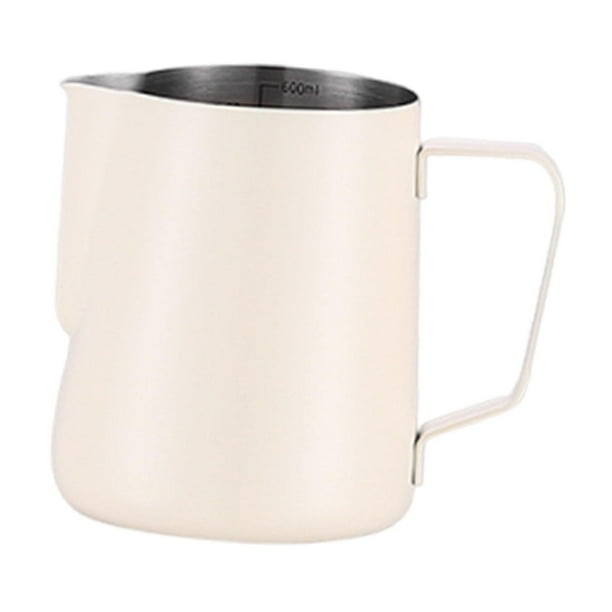 Jarra para espumar leche, calentador de leche con mantequilla, accesorios para té caliente, capuchino 350 ml