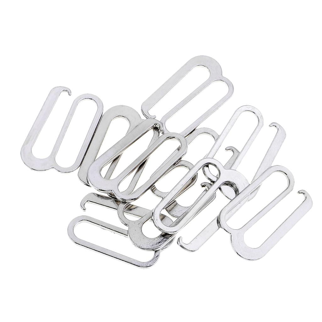 20set Plastic Clear Lingerie Hardware Sewing Clips Clasp Hooks for Bra  Strap 14mm Sewing Intimate Accessories WB85 : : Home