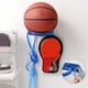 thumbnail image 1 of Estante de almacenamiento de baloncesto Organizador de pantalla montado en la pared | Soporte de balón y fútbol multifuncional | Diseño giratorio | Plástico de alta resistencia | Instalación sin, 1 of 8