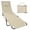 2 Leg lounger Tan, variant on EasyGo Products 2 Legs Support and Reclining Backrest Chaise Lounge