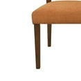 thumbnail image 3 of Christopher Knight Home Mid-Century Modern Rattan Dining Chairs, Upholstered Side Chairs, Solid Wood, Walnut+Caramel, Set of 2, 3 of 7