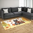 thumbnail image 3 of Welcome Fall Scottish Terrier Enjoys School Time Autumn Fall Leaves Indoor Rug Scottie Dog Lover Gifts Carpet Living Bed Room Sofa Home Decor - 02013, 3 of 5