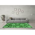 thumbnail image 3 of Ahgly Company Indoor Square Abstract Emerald Green Modern Area Rugs, 4' Square, 3 of 4