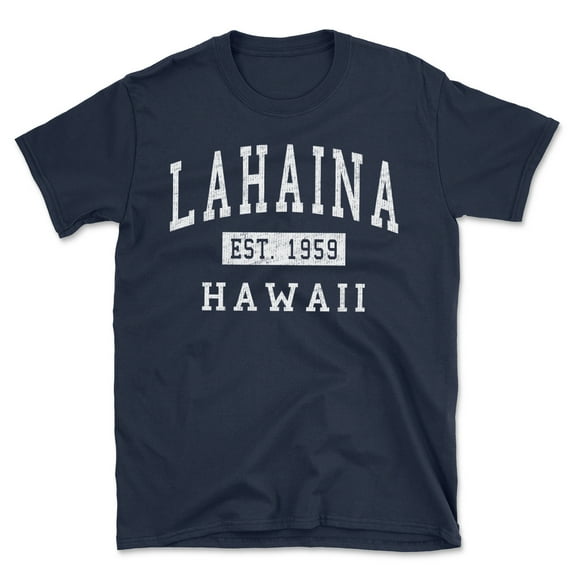 Lahaina Hawaii Classic Established Men's Cotton T-Shirt